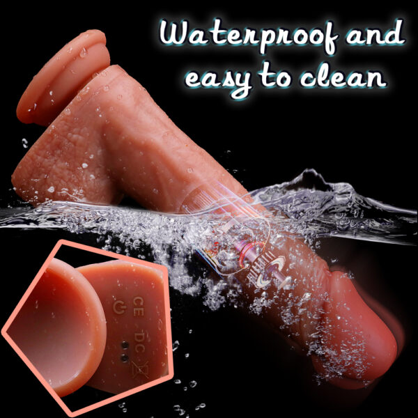 9.25” Thrusting, Vibrating & Heating Dildo – VD034 (Choose from 3 Colors) - Image 3
