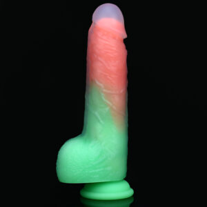 VD040 8.66” Thrusting, Vibrating & Heating Fantasy Dildo – 6 Colors, Translucent Tip, 6 Thrust Modes, 8 Vibration Patterns, Remote, Suction Cup