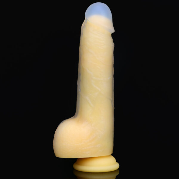 VD040 8.66” Thrusting, Vibrating & Heating Fantasy Dildo – 6 Colors, Translucent Tip, 6 Thrust Modes, 8 Vibration Patterns, Remote, Suction Cup - Image 10