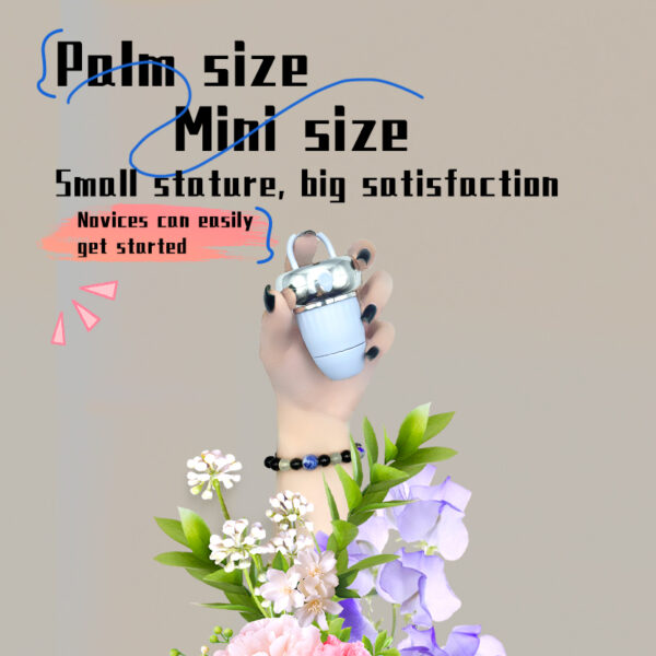 Mini Suction & Tapping Vibrator, 5 Suction + 5 Tapping Modes, Food?Grade Silicone, Magnetic Charging — KV-B007 - Image 3