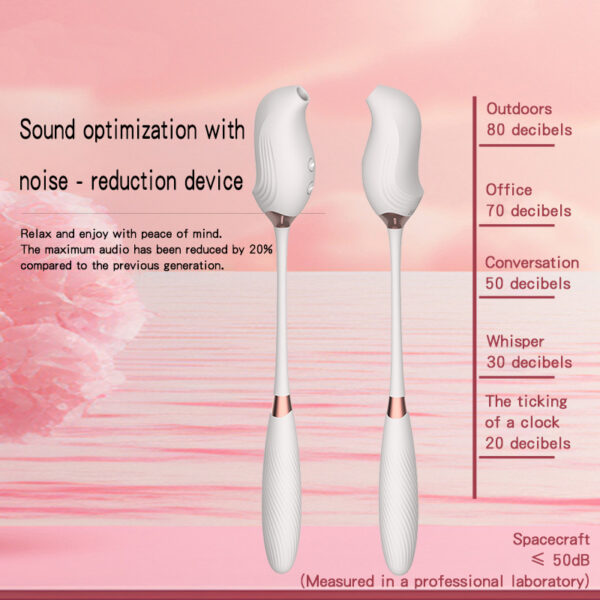APP-Controlled Wearable U-Shaped Vibrator with 10 Vibration + 10 Suction Modes, Food?Grade Silicone, Pin?Hole USB Charging — KV-C008 - Image 4