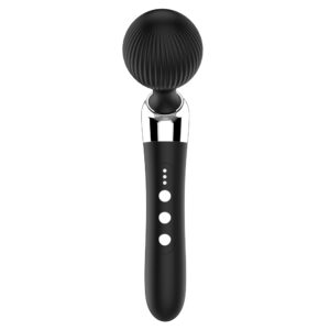 Rechargeable Wand Massager, 5 Speeds & 10 Vibration Modes, 1000 mAh Battery, Low-Noise Design, Silicone + ABS — KV-A006