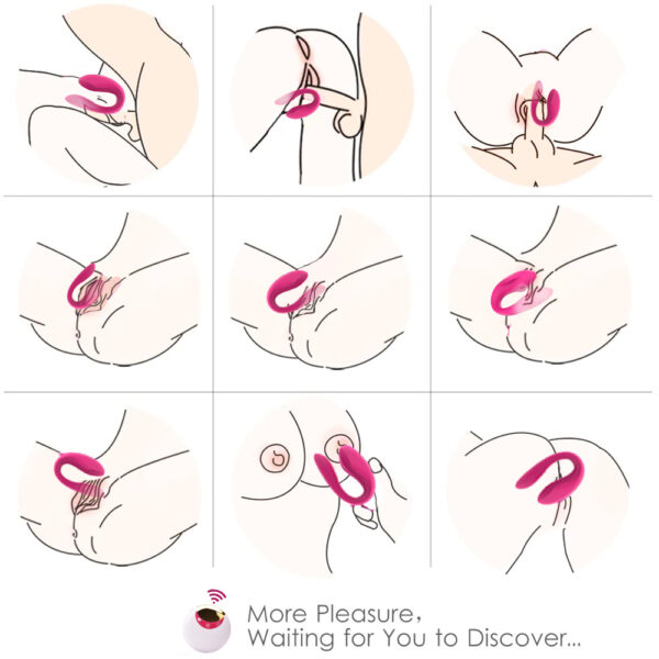 Wearable U-Shaped Vibrator with 5 Suction Modes & 8 Vibration Patterns, Food?Grade Silicone, Magnetic Charging — KV-B005 - Image 8