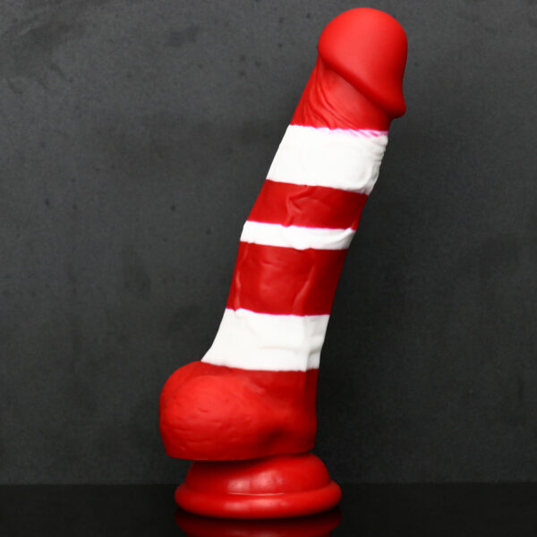 Rainbow Dildo Silicone Dildo with Strong Suction Base, 16.75 cm Total Length, 12 cm Insertable, 3.5 cm Diameter, Rainbow Gradient — KR-A010 - Image 2