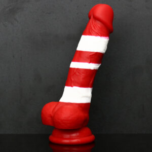 Rainbow Dildo Silicone Dildo with Strong Suction Base, 16.75 cm Total Length, 12 cm Insertable, 3.5 cm Diameter, Rainbow Gradient — KR-A010
