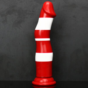 Rainbow Dildo Silicone Dildo with Strong Suction Base, 21 cm Total Length, 19 cm Insertable, 4 cm Diameter, Rainbow Gradient — KR-A011
