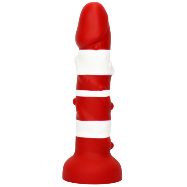 Rainbow Dildo Silicone Dildo with Strong Suction Base, 22.5 cm Total Length, 19.5 cm Insertable, 5 cm Diameter, Rainbow Gradient — KR-A012 - Image 2