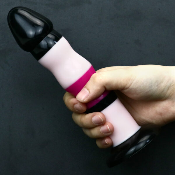 Rainbow Dildo Silicone Dildo with Strong Suction Base, 19 cm Total Length, 18 cm Insertable, 4 cm Diameter, Rainbow Gradient — KR-A018 - Image 5