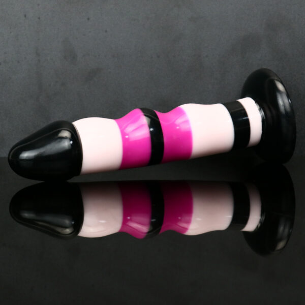 Rainbow Dildo Silicone Dildo with Strong Suction Base, 19 cm Total Length, 18 cm Insertable, 4 cm Diameter, Rainbow Gradient — KR-A018 - Image 9