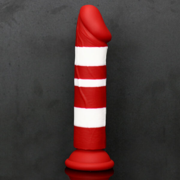Rainbow Dildo Silicone Dildo with Strong Suction Base, 16.5 cm Total Length, 14.5 cm Insertable, 3 cm Diameter, Rainbow Gradient — KR-A019 - Image 8