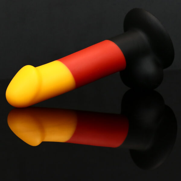 Rainbow Dildo Silicone Dildo with Strong Suction Base, 17 cm Total Length, 12 cm Insertable, 3.4 cm Diameter, Rainbow Gradient — KR-A020 - Image 7