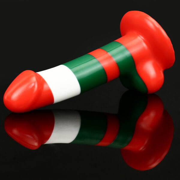 Rainbow Dildo Silicone Dildo with Strong Suction Base, 17 cm Total Length, 12 cm Insertable, 3.4 cm Diameter, Rainbow Gradient — KR-A020 - Image 10