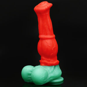 Rainbow Dildo Silicone Dildo with Suction Base, 22 cm Total Length, 16.5 cm Insertable, 5.3 cm Diameter, Rainbow Gradient — KR-B013