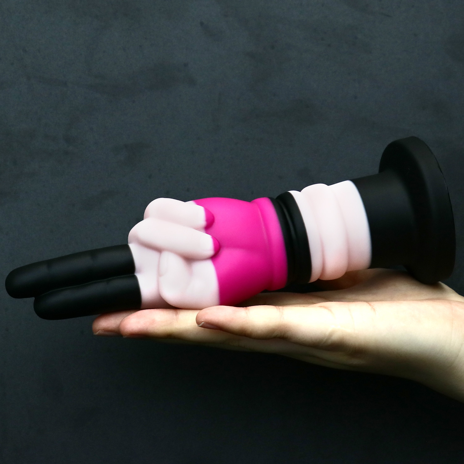 Rainbow Dildo Silicone Dildo with Suction Base, 19 cm Total Length, 17.5 cm Insertable, 5 cm Diameter — KR-B022 - Image 8