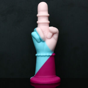 Rainbow Dildo Silicone Dildo with Suction Base, 21 cm Total Length, 19.5 cm Insertable, 7.2 cm Diameter — KR-B023