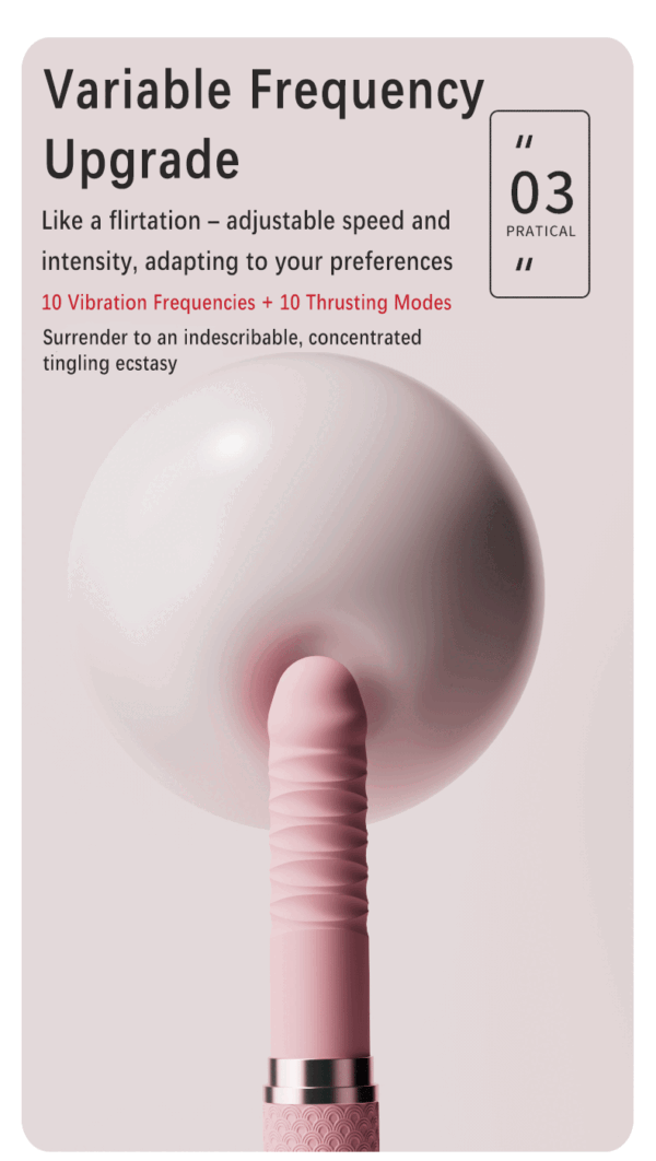 Intelligent Heating Thrusting Vibrator, 10 Vibration & 10 Thrusting Modes, USB Magnetic Charging – Item No. KV-A001 - Image 10