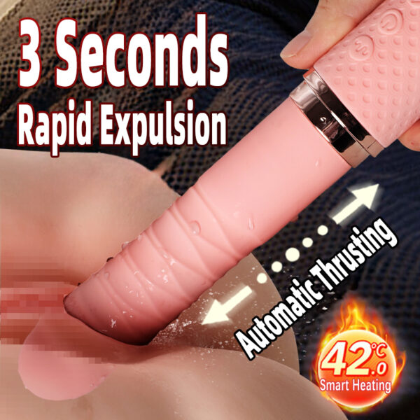 Intelligent Heating Thrusting Vibrator, 10 Vibration & 10 Thrusting Modes, USB Magnetic Charging – Item No. KV-A001 - Image 8
