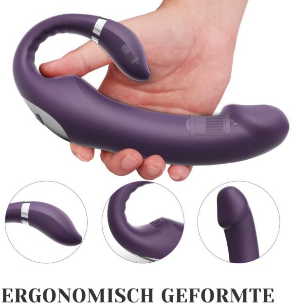 Intelligent Heating Stroking Vibrator, 10 Stroking & 10 Vibration Modes, USB Magnetic Charging – KV-B001