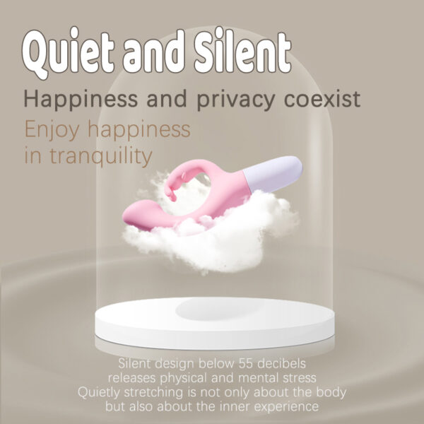 Dual?Head Intelligent Heating Vibrator, 10 Vibration Modes, <55 dB, Double?Layer Silicone – KV-B002 - Image 5