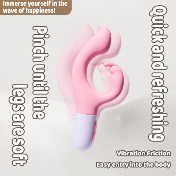 Dual?Head Intelligent Heating Vibrator, 10 Vibration Modes, <55 dB, Double?Layer Silicone – KV-B002 - Image 7