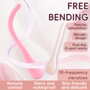 Flexible Beginner Vibrator, 10 Vibration Modes, Pin?Hole Charging – KV-B006