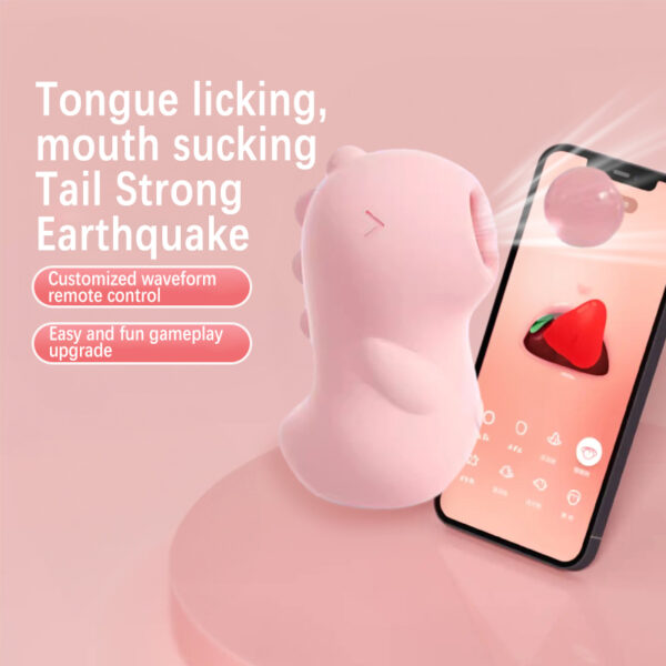 Sucking & Vibration Vibrator, 10 Sucking + 10 Vibration Modes, IPX6 Waterproof, App Control – KV-C001 - Image 2