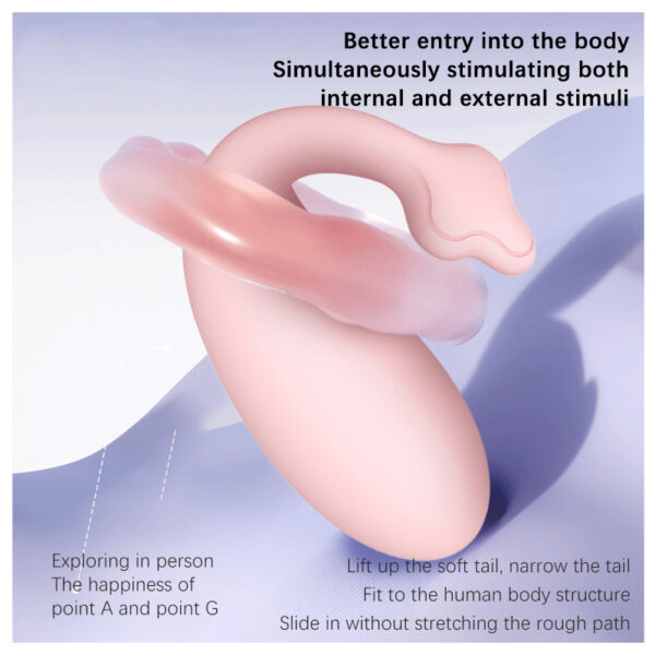 Compact Heating Vibrator, 10 Vibration Modes, Pin?Hole Charging, App Control – KV-C003 - Image 4