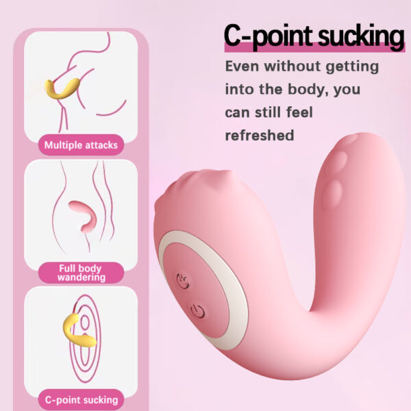 Suction & Vibration Vibrator, 10+10 Modes, Pin?Hole Charging, App Control – KV-C004 - Image 3