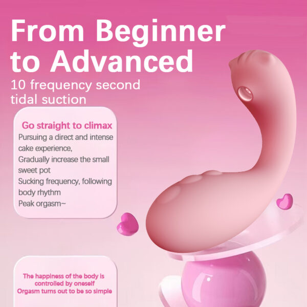 Suction & Vibration Vibrator, 10+10 Modes, Pin?Hole Charging, App Control – KV-C004 - Image 4