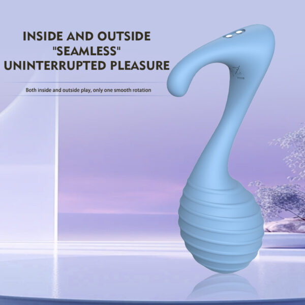 Fully-Encapsulated Liquid Silicone Vibrator, 9 Modes, USB Magnetic Charging, App Control – KV-C006 - Image 3