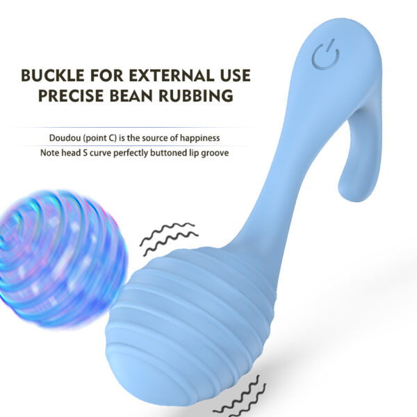 Fully-Encapsulated Liquid Silicone Vibrator, 9 Modes, USB Magnetic Charging, App Control – KV-C006 - Image 4