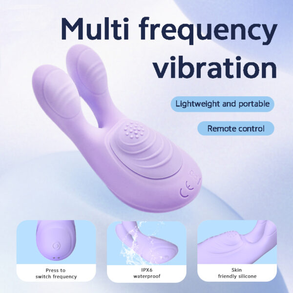 Gradient Silicone Mini Vibrator, 9 Modes, Magnetic Charging, App Remote – KV-C007 - Image 3