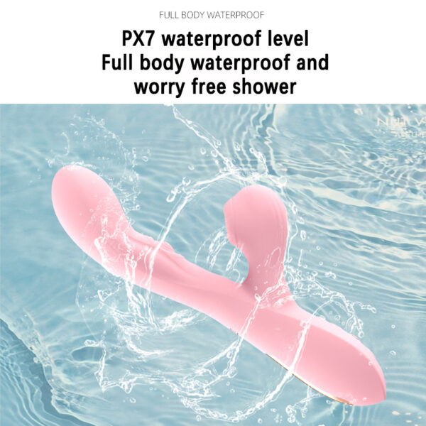 Triple-Mode Vibrator, 10+10+10 Modes, 42°C Heating, USB Magnetic Charging – KV-A003 - Image 4