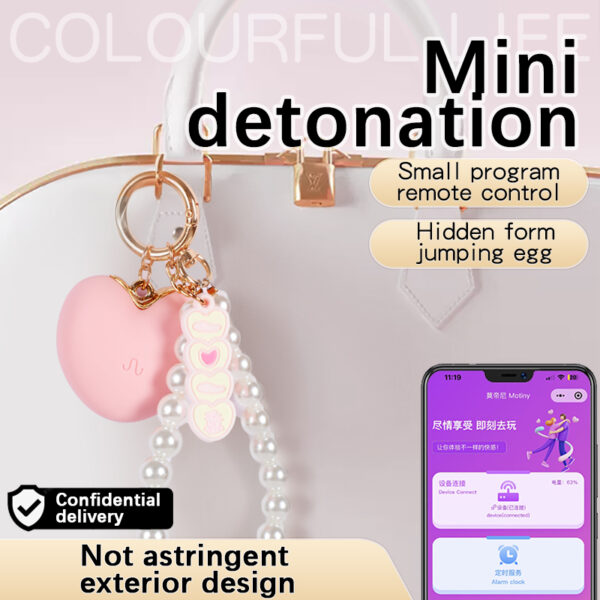 APP-Controlled Wearable Heart Vibrator, 10 Vibration Modes, Food?Grade Silicone, IPX6 Waterproof, Pin?Hole Charging — KV-C011 - Image 4