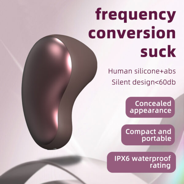 Compact Frequency Conversion Sucking Stimulator, 10 Suction Modes, Food-Grade Silicone, IPX6 Waterproof, Magnetic Charging — KV-B011 - Image 3