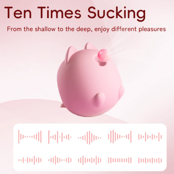 Mini Animal-Inspired Suction Stimulator, 10 Suction Modes, Food?Grade Silicone, Pin?Hole Charging — KV-B010 - Image 3