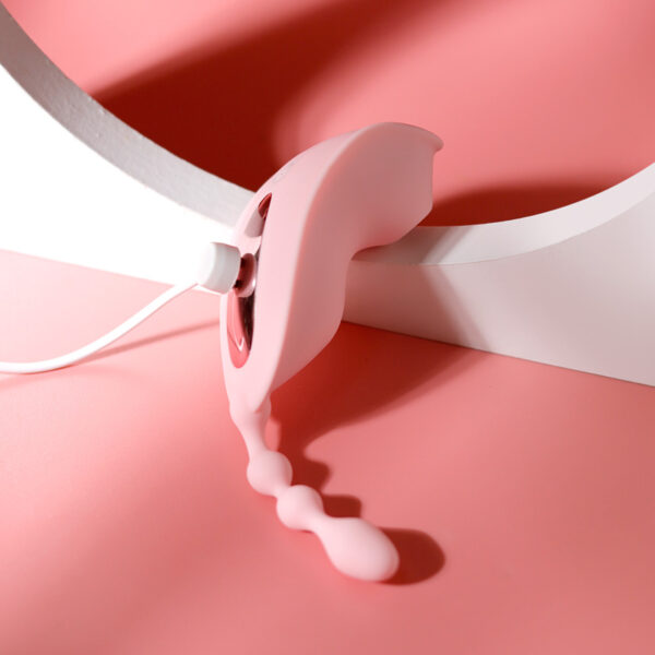 APP-Controlled Wearable Suction Vibrator with 10 Vibration + 10 Suction Modes, Food?Grade Silicone, Magnetic Charging — KV-C009 - Image 3