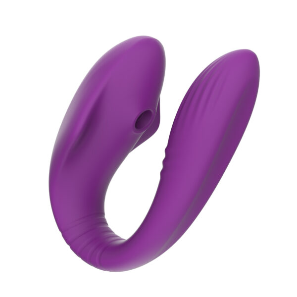 Wearable U-Shaped Vibrator with 5 Suction Modes & 8 Vibration Patterns, Food?Grade Silicone, Magnetic Charging — KV-B005 - Image 9